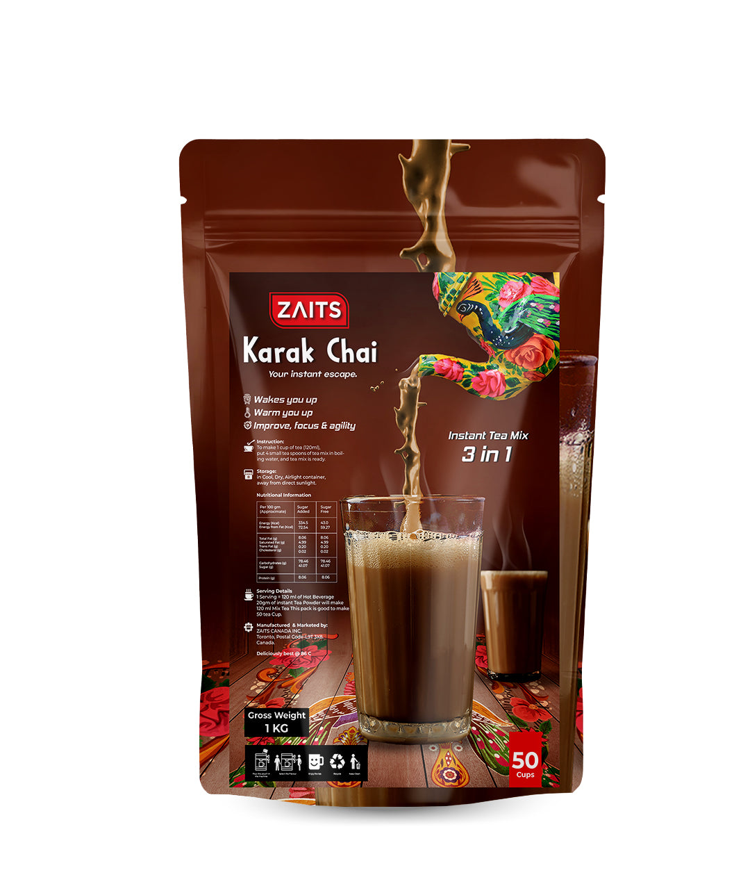 ZAITS Karak Chai  1kg Pouch